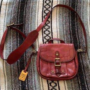 FRYE RED PARKER CROSSBODY
